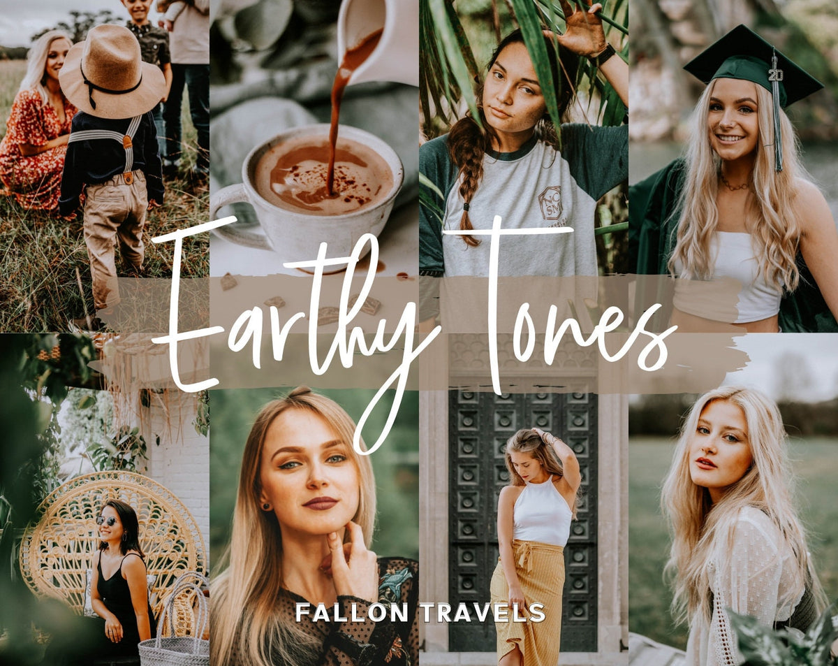 5 Earthy Tones Lightroom Mobile Presets & Desktop, Natural Photo Editing Filter for Travel Instagram Influencer, Outdoor Preset for Bloggers