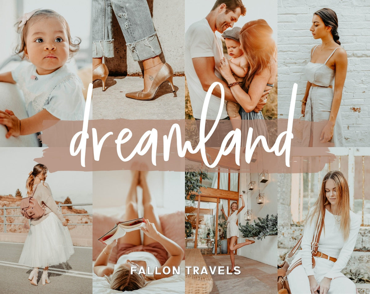 5 Dreamy Lightroom Mobile & Desktop Presets, Tan Skin Photo Filter for Instagram Bloggers, Bright Lifestyle Influencer Presets