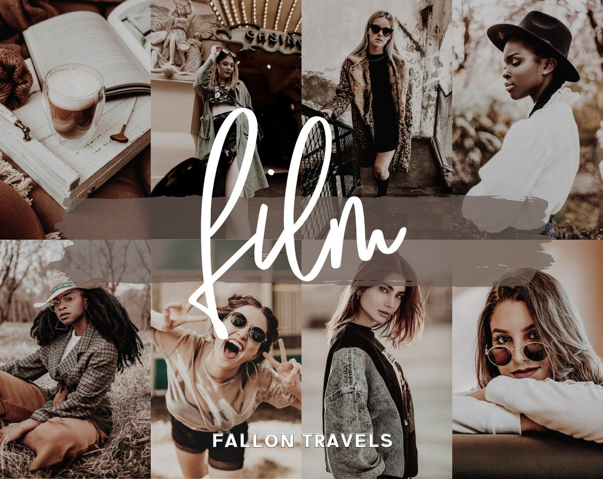 5 Film Lightroom Mobile & Desktop Presets, Vintage Analog Photo Editing Filter for Instagram, Dark Moody Cinematic Look Preset