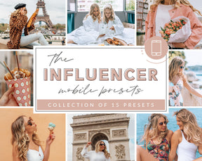 15 INFLUENCER Mobile Lightroom Presets, Photo Editing for Instagram Bloggers, Summer Preset for Lifestyle Blog, Bright Airy Photo Filter