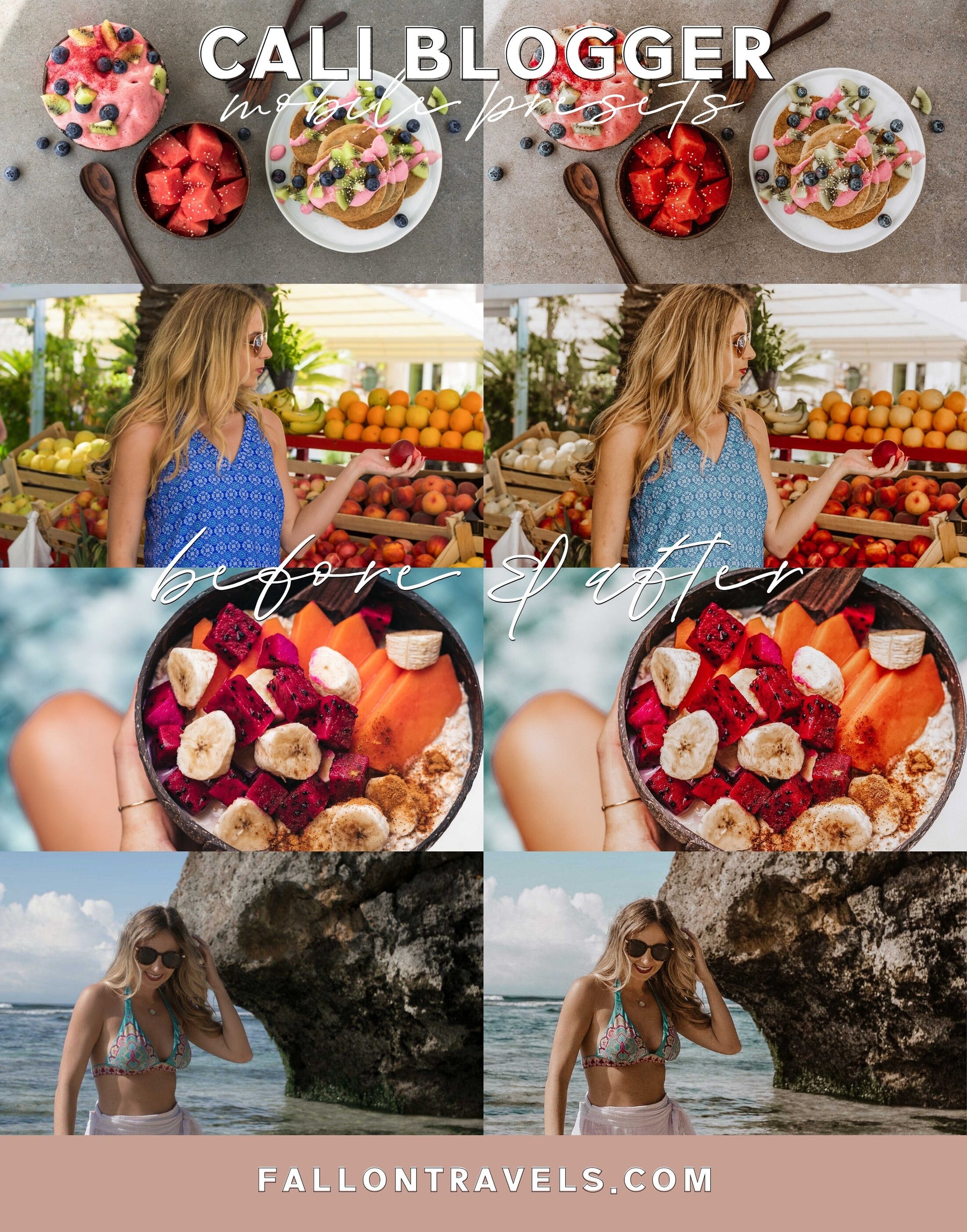 15 INFLUENCER Mobile Lightroom Presets, Photo Editing for Instagram Bloggers, Summer Preset for Lifestyle Blog, Bright Airy Photo Filter