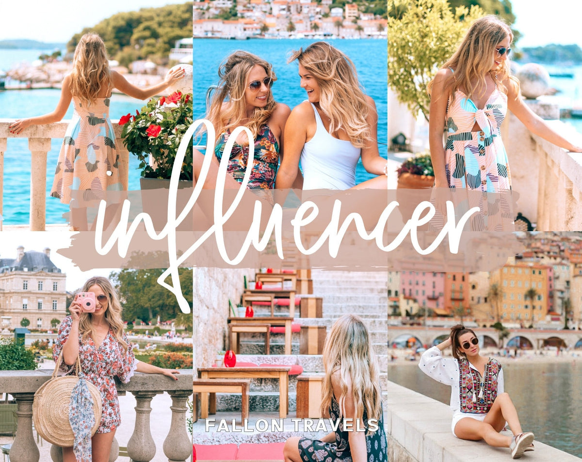 15 INFLUENCER Mobile Lightroom Presets, Photo Editing for Instagram Bloggers, Summer Preset for Lifestyle Blog, Bright Airy Photo Filter