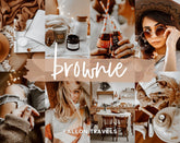 5 Brown Lightroom Mobile Presets & Desktop, Moody Photo Editing Filter for Instagram, Dark Vintage Preset for Lifestyle Bloggers