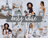 5 White Mobile & Desktop Lightroom Presets Pure, Clean Soft Photo Editing Filter for Instagram Influencer, Bright Interior Preset