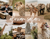 5 Safari Mobile Lightroom Presets & Desktop, Africa Outdoor Photo Editing Filter for Travel Bloggers, Instagram Influencer Presets