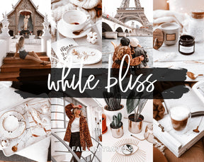 5 White Mobile & Desktop Lightroom Preset, Bright Airy Photo Filter for Instagram Influencers, Light Clean VSCO iPhone Blogger Presets