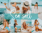 5 Mobile & Desktop Lightroom Presets Sea Salt, Blue Ocean iPhone Photo Filter for Instagram, Turquoise Summer Preset for Travel Bloggers