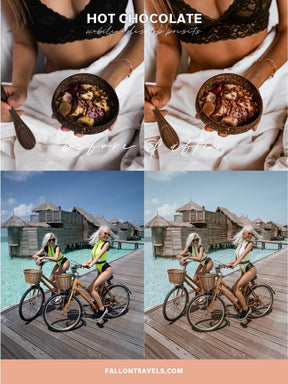 5 Mobile & Desktop Lightroom Presets Chocolate, Warm Brown Photo Editing Filter for Instagram, Caramel Vintage Preset for Lifestyle Bloggers