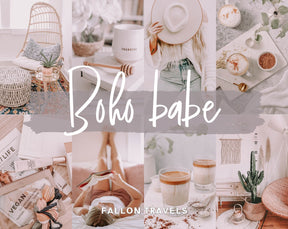 5 Boho Mobile & Desktop Lightroom Presets, Soft Pink Photo Editing Filter for Instagram Influencer, Vintage Tones Preset for Bloggers
