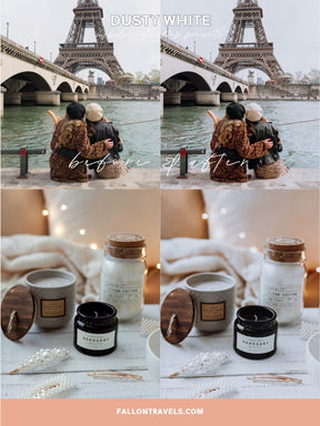 5 White Mobile & Desktop Lightroom Presets Pure, Clean Soft Photo Editing Filter for Instagram Influencer, Bright Interior Preset