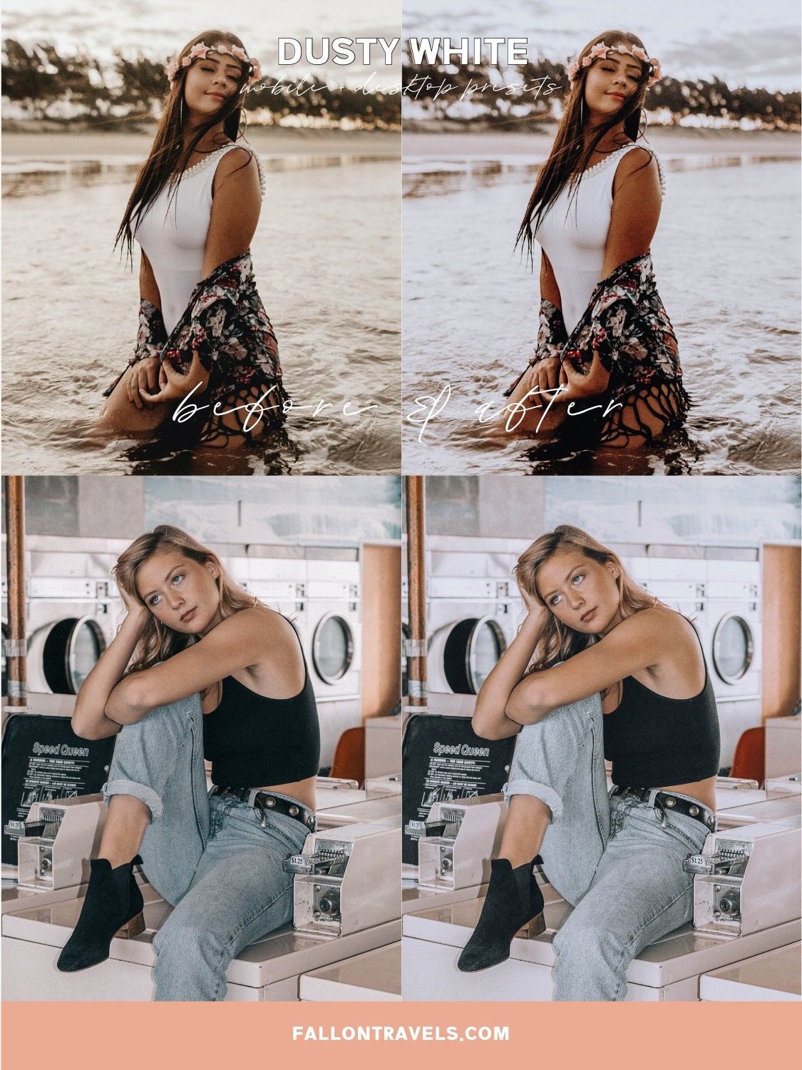 5 White Mobile & Desktop Lightroom Presets Pure, Clean Soft Photo Editing Filter for Instagram Influencer, Bright Interior Preset