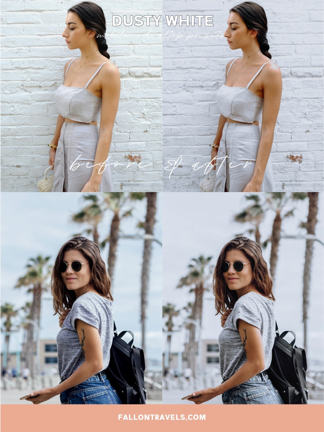 5 White Mobile & Desktop Lightroom Presets Pure, Clean Soft Photo Editing Filter for Instagram Influencer, Bright Interior Preset