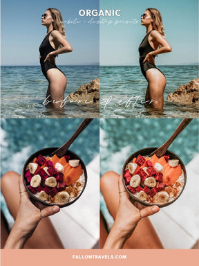 5 Mobile & Desktop Lightroom Presets Organic, Soft Natural Photo Editing Filter for Instagram Influencer, Green Travel Preset for Bloggers