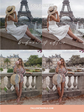 5 Cold Brew Lightroom Mobile & Desktop Presets, Cool Tones Photo Editing Filter for Instagram Bloggers, Clean Preset for Fashion Influencers