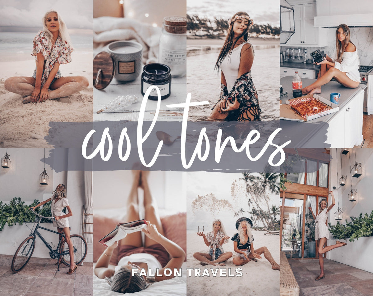 5 Lightroom Mobile & Desktop Presets Cool Tones, Clean Photo Editing Filter for Instagram Influencers, Lifestyle Blogger Preset