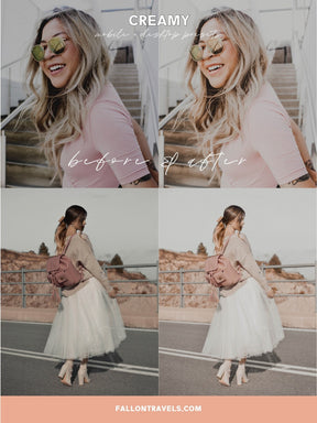 5 Mobile & Desktop Lightroom Presets Creamy, Natural Photo Filter Instagram Bloggers, Nude Presets for Influencer