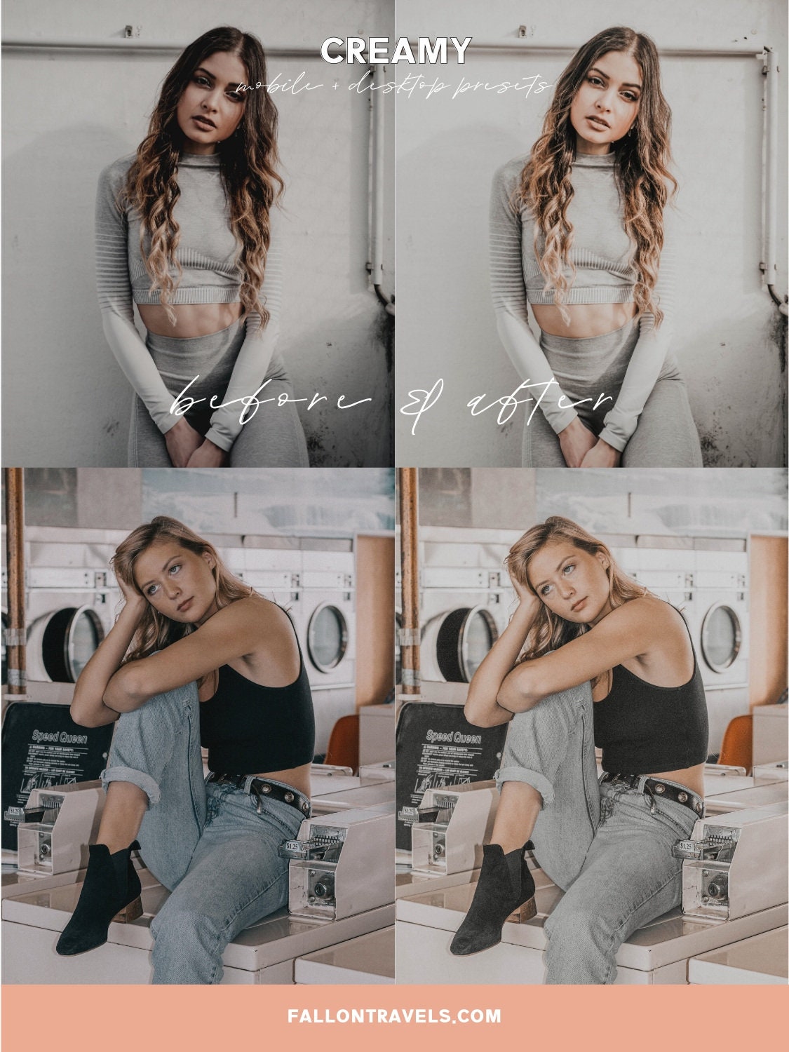 5 Mobile & Desktop Lightroom Presets Creamy, Natural Photo Filter Instagram Bloggers, Nude Presets for Influencer