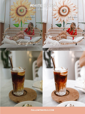 5 White Mobile & Desktop Lightroom Preset, Bright Airy Photo Filter for Instagram Influencers, Light Clean VSCO iPhone Blogger Presets