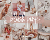 5 BLUSH Pink Mobile & Desktop Lightroom Presets, Photo Editing Filter for Instagram Influencer, Airy Pink Tones, Bright Preset for Bloggers