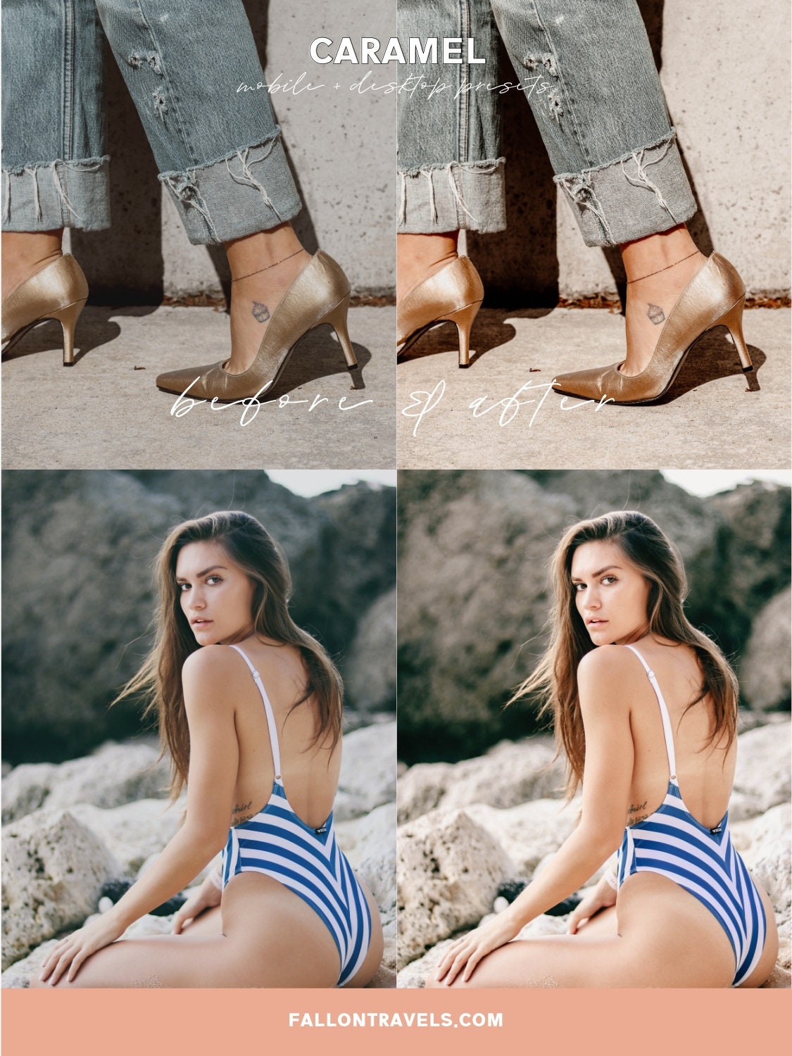 5 Mobile & Desktop Lightroom Presets Caramel, Moody Photo Editing Filter for Bloggers, Lifestyle Indoor Preset for Instagram Influencer