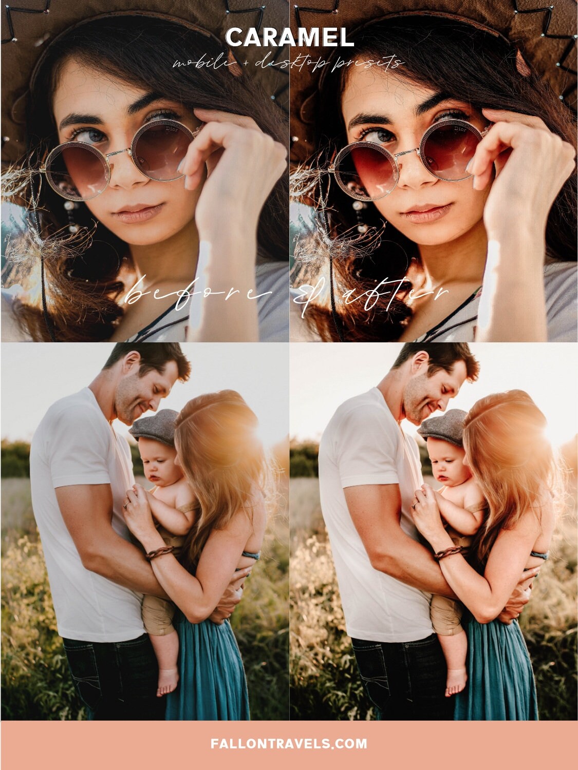 5 Mobile & Desktop Lightroom Presets Caramel, Moody Photo Editing Filter for Bloggers, Lifestyle Indoor Preset for Instagram Influencer