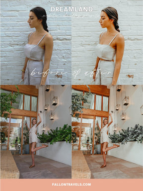 5 Dreamy Lightroom Mobile & Desktop Presets, Tan Skin Photo Filter for Instagram Bloggers, Bright Lifestyle Influencer Presets