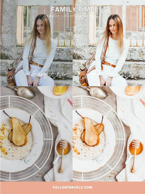 5 Family Desktop & Mobile Lightroom Presets, Bright Airy Photo Editing Filter for Instagram, White Clean Preset for Home Lifestyle Blogger