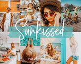 5 Sunkissed Lightroom Mobile & Desktop Presets, Beach Summer Photo Editing Filter for Instagram Influencer, Warm Travel Blogger Preset