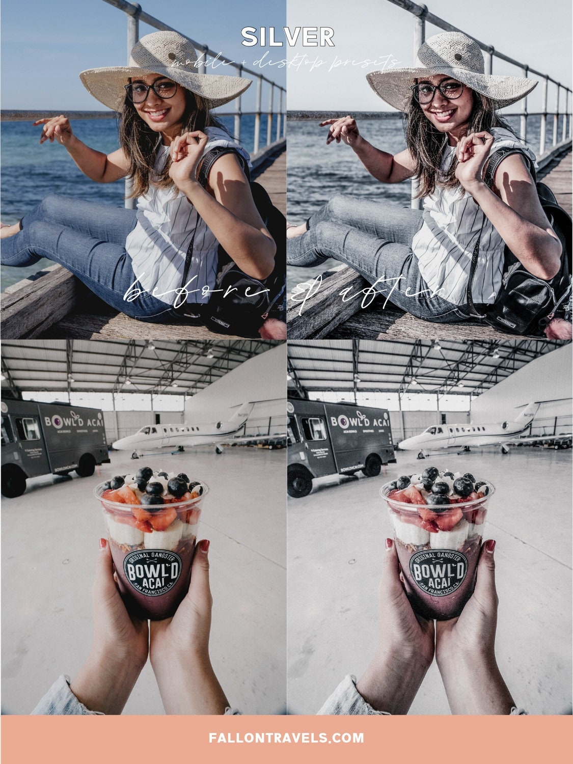 5 Silver Mobile Lightroom Presets & Desktop, Minimal Grey Photo Editing Filter for Instagram Influencer, Lifestyle Preset for Bloggers