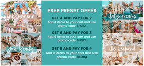 5 Christmas Day Lightroom Mobile & Desktop Presets, Bright Winter Photo Editing Filter for Instagram, Holiday Clean Airy Blogger Preset