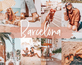 5 Mobile & Desktop Lightroom Presets Barcelona, Summer Travel Preset for Instagram Influencer, Bright Lifestyle Filter for Bloggers