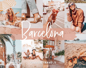 5 Mobile & Desktop Lightroom Presets Barcelona, Summer Travel Preset for Instagram Influencer, Bright Lifestyle Filter for Bloggers