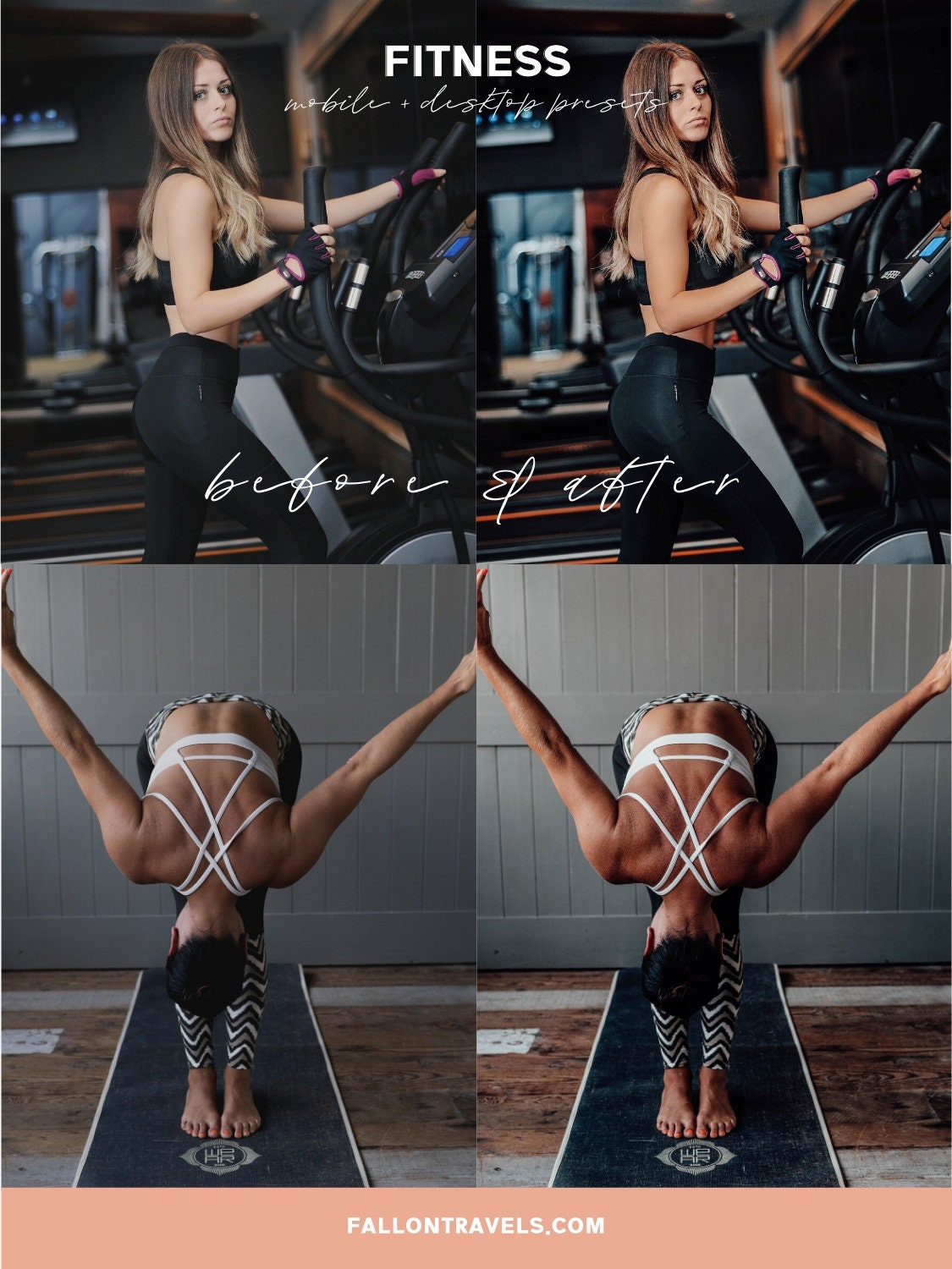 5 Fitness Mobile Lightroom Presets & Desktop, Gym Lifestyle Photo Editing Filter for Instagram, Workout Masculine Blogger Moody Filter