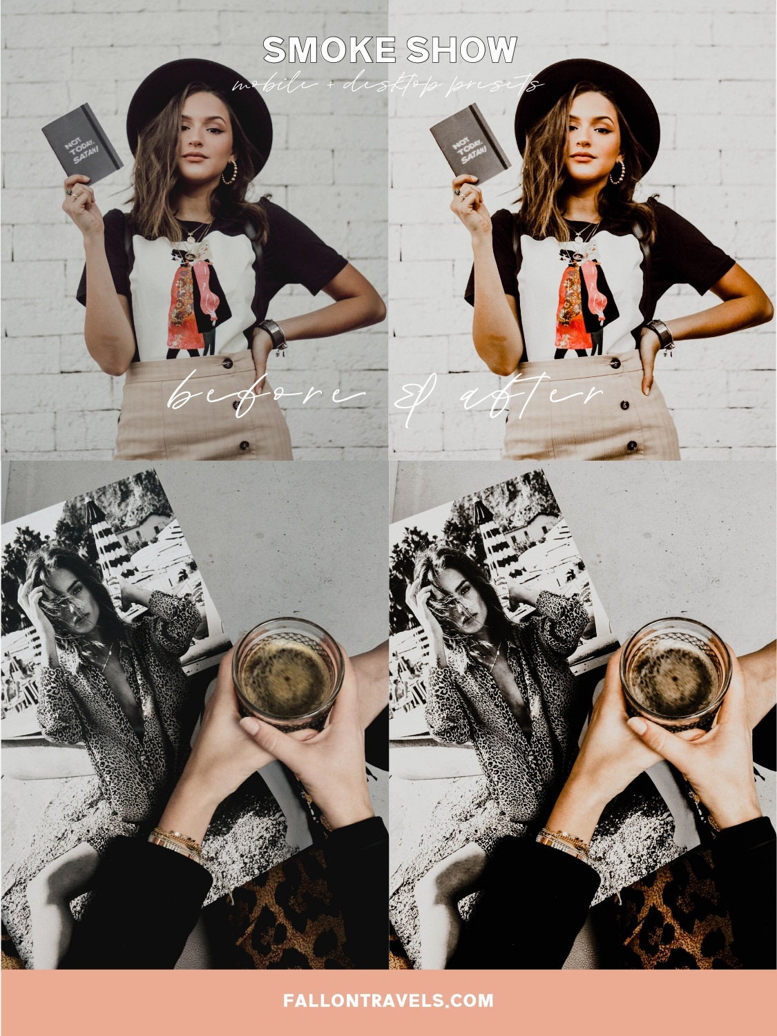 5 Mobile & Desktop Lightroom Presets Dark, Photo Editing Filter for Instagram Influencer, Moody Preset for Lifestyle Blogger