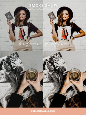 5 Mobile & Desktop Lightroom Presets Dark, Photo Editing Filter for Instagram Influencer, Moody Preset for Lifestyle Blogger