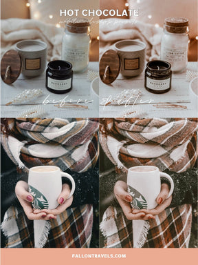 5 Mobile & Desktop Lightroom Presets Chocolate, Warm Brown Photo Editing Filter for Instagram, Caramel Vintage Preset for Lifestyle Bloggers