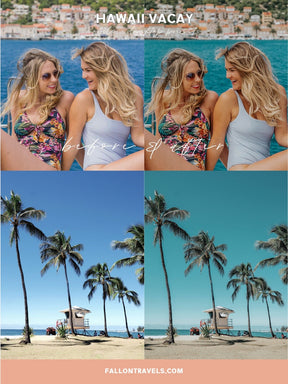 5 Hawaii Mobile & Desktop Lightroom Preset, Vacation Photo Editing Filter for Instagram Blogger, Tropical Travel Outdoor Preset for Summer