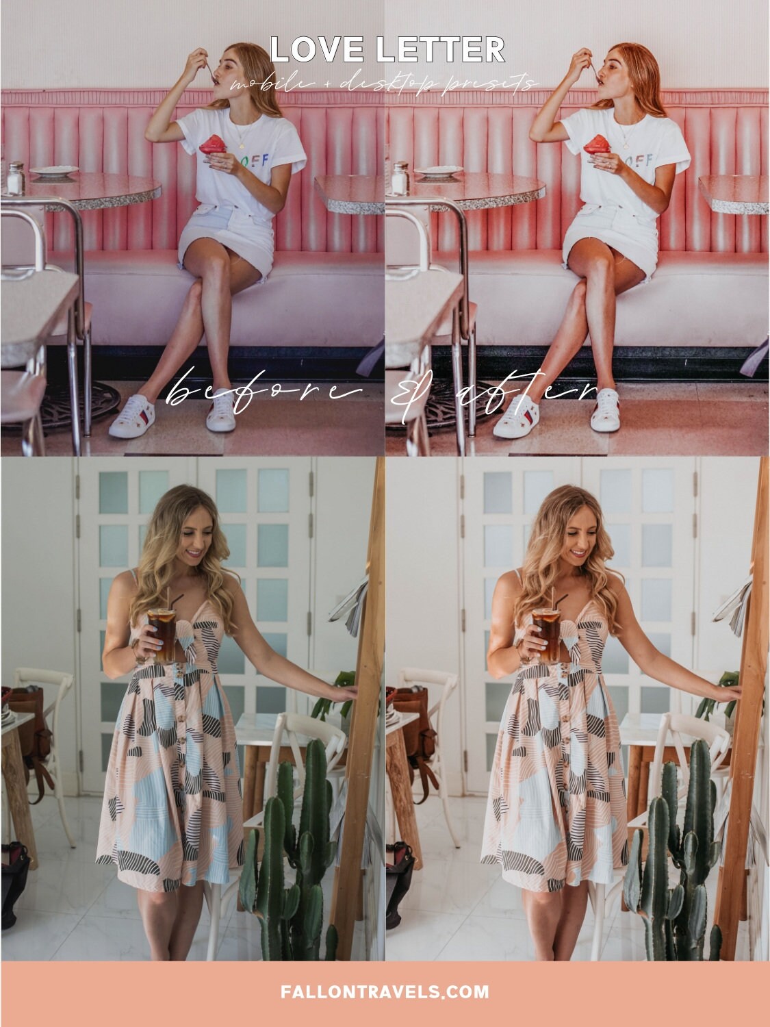 5 Pink Tones Mobile Lightroom Presets & Desktop, Photo Editing Filter for Instagram Influencer, Bright Airy Preset for Lifestyle Bloggers