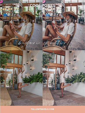 5 Lightroom Mobile & Desktop Presets Cool Tones, Clean Photo Editing Filter for Instagram Influencers, Lifestyle Blogger Preset