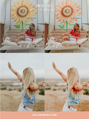 5 Mobile & Desktop Lightroom Presets In Love, Romantic Story Light Pink Photo Filter for Instagram, Valentines VSCO Preset for Bloggers
