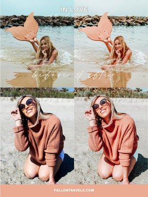 5 Mobile & Desktop Lightroom Presets In Love, Romantic Story Light Pink Photo Filter for Instagram, Valentines VSCO Preset for Bloggers