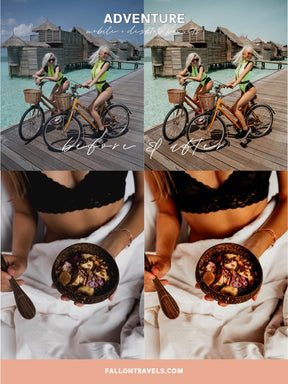 5 Adventure Mobile & Desktop Lightroom Presets, Travel Photo Editing Filter for Bloggers, Warm Summer Preset for Instagram Influencer