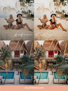 5 Adventure Mobile & Desktop Lightroom Presets, Travel Photo Editing Filter for Bloggers, Warm Summer Preset for Instagram Influencer