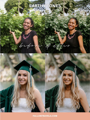 5 Earthy Tones Lightroom Mobile Presets & Desktop, Natural Photo Editing Filter for Travel Instagram Influencer, Outdoor Preset for Bloggers