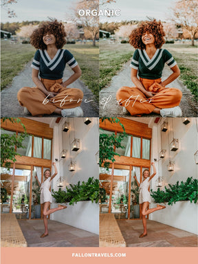 5 Mobile & Desktop Lightroom Presets Organic, Soft Natural Photo Editing Filter for Instagram Influencer, Green Travel Preset for Bloggers