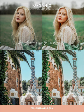 5 Mobile & Desktop Lightroom Presets Organic, Soft Natural Photo Editing Filter for Instagram Influencer, Green Travel Preset for Bloggers