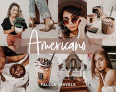 5 Mobile & Desktop Lightroom Presets AMERICANO, Coffee Photo Filter for Instagram Blogger, Travel Lifestyle Preset for Influencers