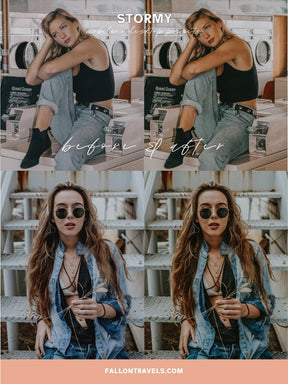 5 Stormy Mobile Lightroom Presets & Desktop, Moody Photo Editing Filter for Instagram, Dark Preset for Lifestyle Blogger, Influencer Filter