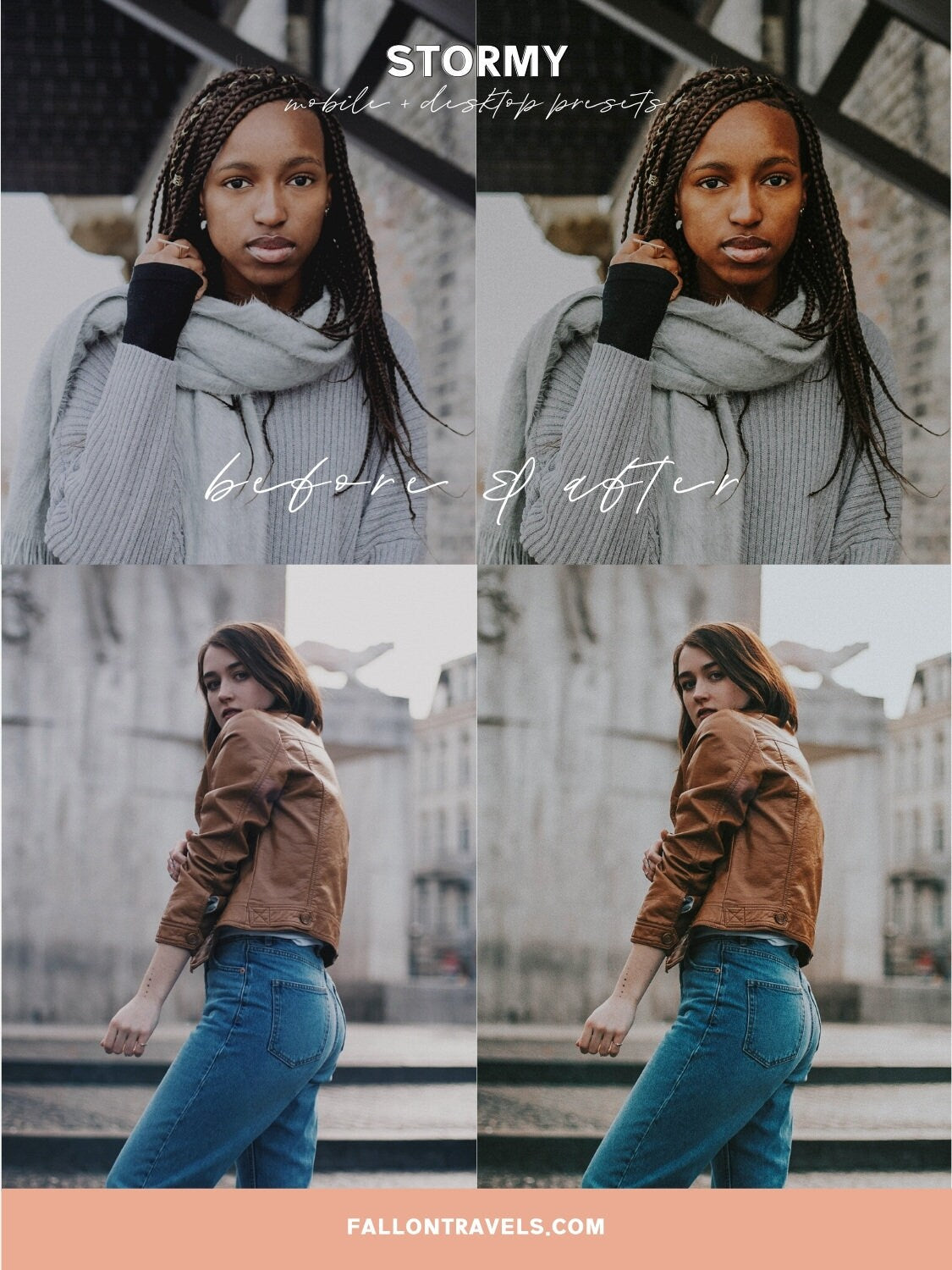 5 Stormy Mobile Lightroom Presets & Desktop, Moody Photo Editing Filter for Instagram, Dark Preset for Lifestyle Blogger, Influencer Filter