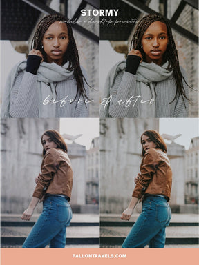 5 Stormy Mobile Lightroom Presets & Desktop, Moody Photo Editing Filter for Instagram, Dark Preset for Lifestyle Blogger, Influencer Filter